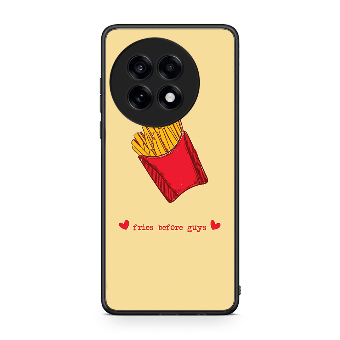 OnePlus 13R Fries Before Guys Θήκη Αγίου Βαλεντίνου από τη Smartfits με σχέδιο στο πίσω μέρος και μαύρο περίβλημα | Smartphone case with colorful back and black bezels by Smartfits