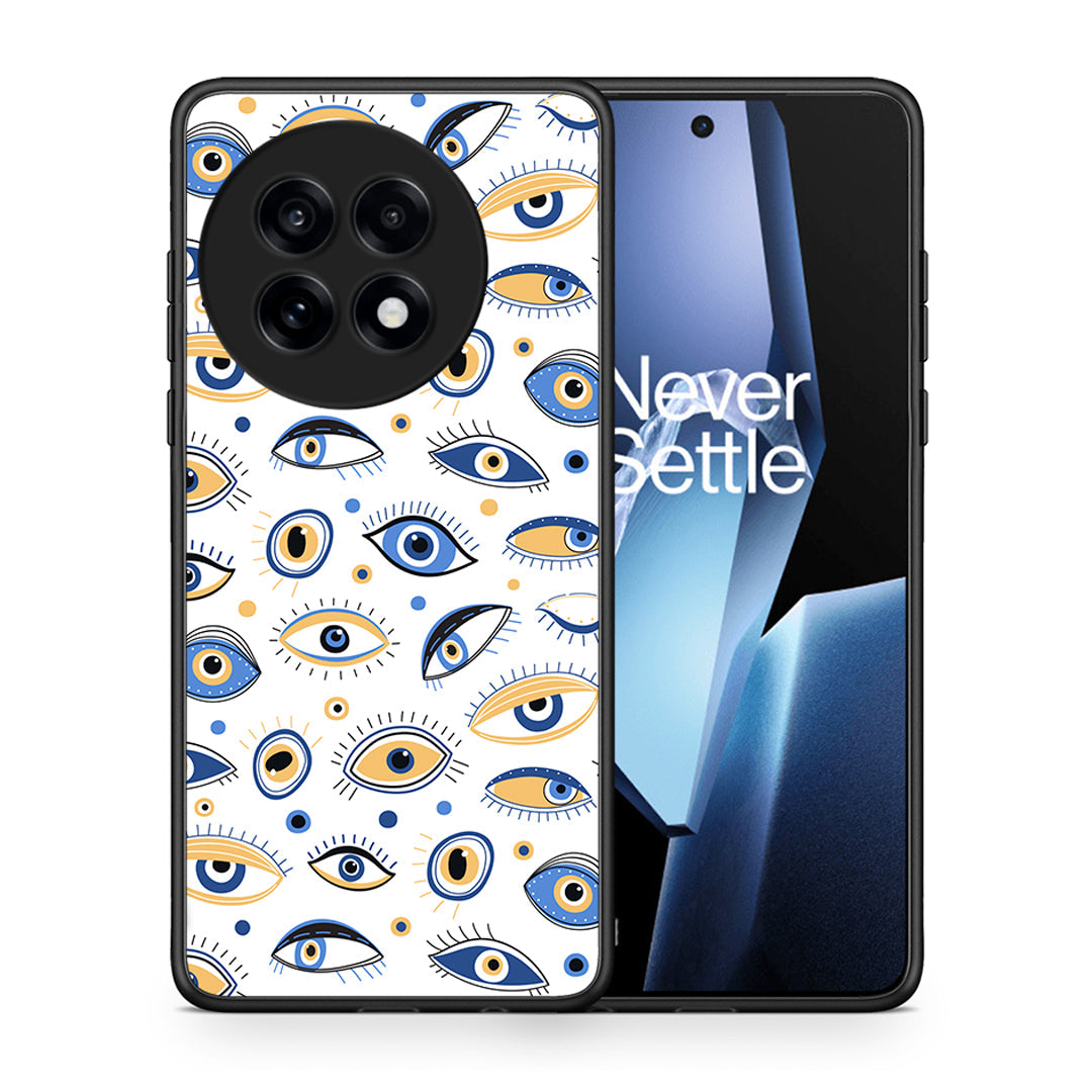 Θήκη OnePlus 13R Ftou Ftou από τη Smartfits με σχέδιο στο πίσω μέρος και μαύρο περίβλημα | OnePlus 13R Ftou Ftou case with colorful back and black bezels