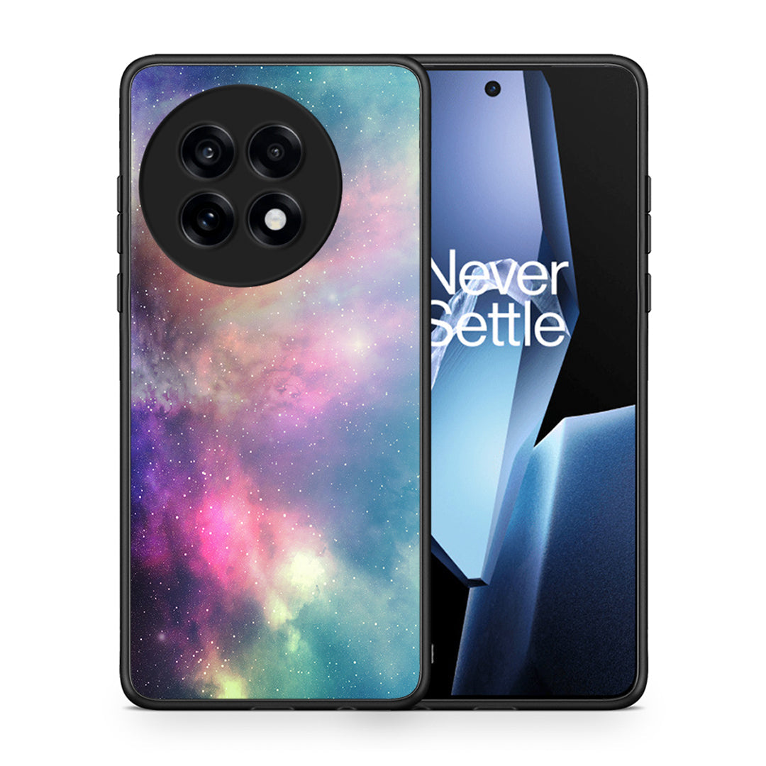 Θήκη OnePlus 13R Rainbow Galaxy από τη Smartfits με σχέδιο στο πίσω μέρος και μαύρο περίβλημα | OnePlus 13R Rainbow Galaxy case with colorful back and black bezels
