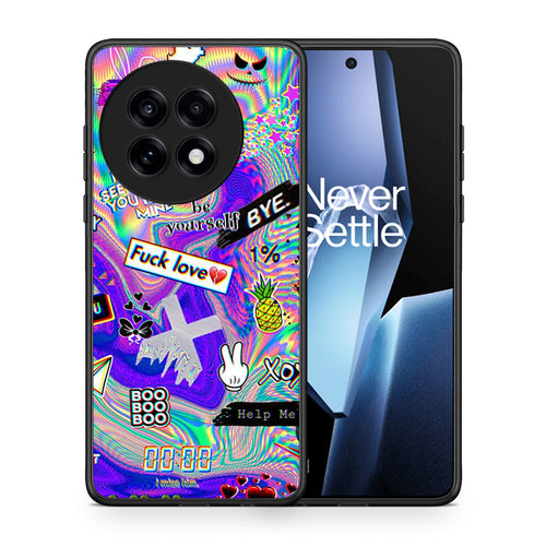 Θήκη OnePlus 13R Game Over από τη Smartfits με σχέδιο στο πίσω μέρος και μαύρο περίβλημα | OnePlus 13R Game Over case with colorful back and black bezels