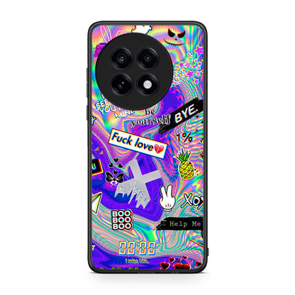 OnePlus 13R Game Over θήκη από τη Smartfits με σχέδιο στο πίσω μέρος και μαύρο περίβλημα | Smartphone case with colorful back and black bezels by Smartfits