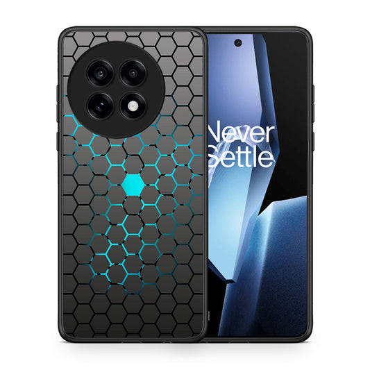 Θήκη OnePlus 13R Hexagonal Geometric από τη Smartfits με σχέδιο στο πίσω μέρος και μαύρο περίβλημα | OnePlus 13R Hexagonal Geometric case with colorful back and black bezels