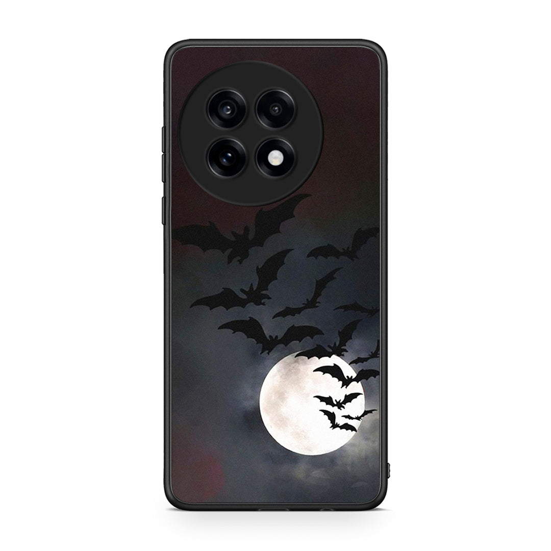 OnePlus 13R Halloween Bat Night Θήκη από τη Smartfits με σχέδιο στο πίσω μέρος και μαύρο περίβλημα | Smartphone case with colorful back and black bezels by Smartfits