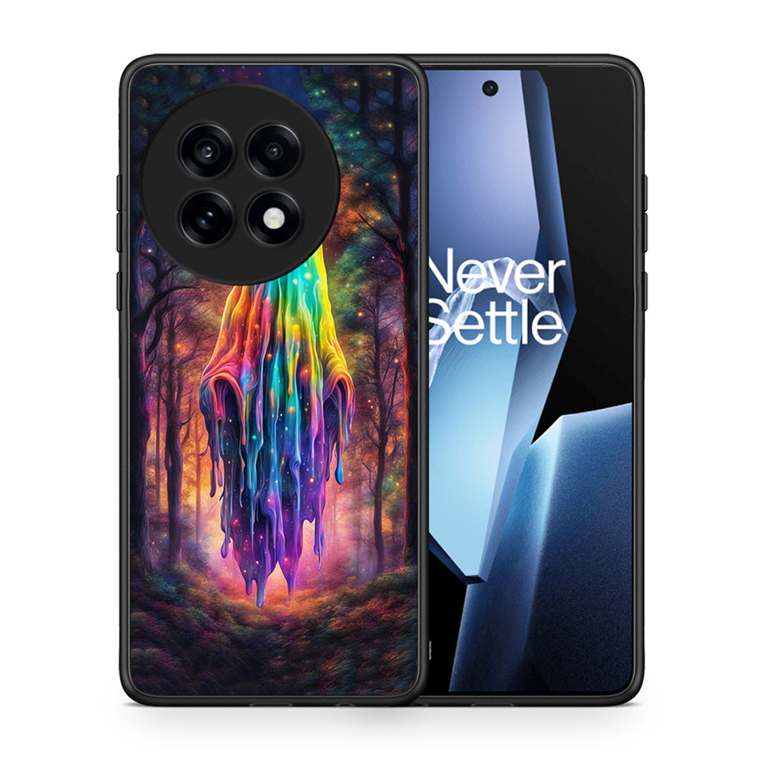 Θήκη OnePlus 13R Halloween Ghost από τη Smartfits με σχέδιο στο πίσω μέρος και μαύρο περίβλημα | OnePlus 13R Halloween Ghost case with colorful back and black bezels