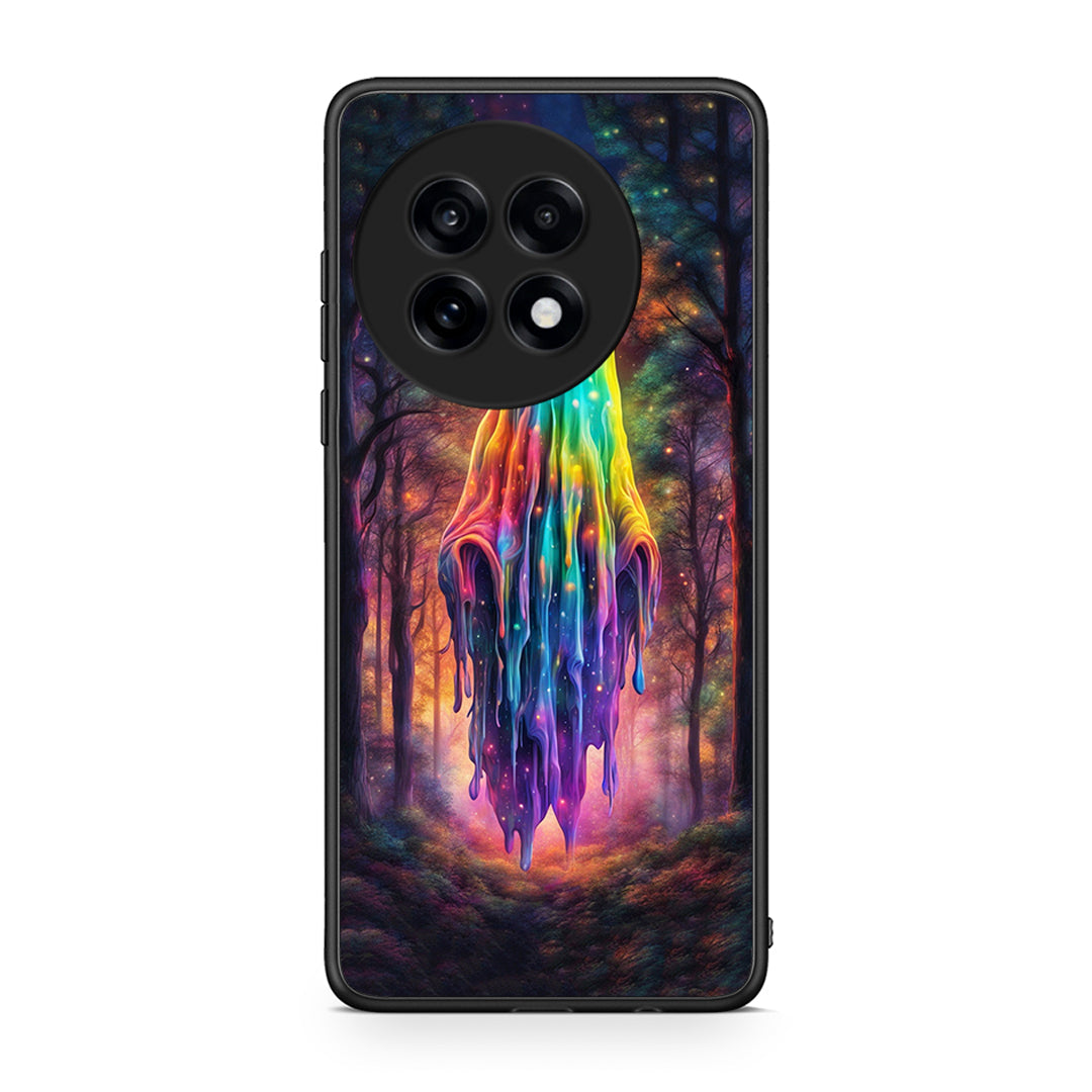 OnePlus 13R Halloween Ghost θήκη από τη Smartfits με σχέδιο στο πίσω μέρος και μαύρο περίβλημα | Smartphone case with colorful back and black bezels by Smartfits