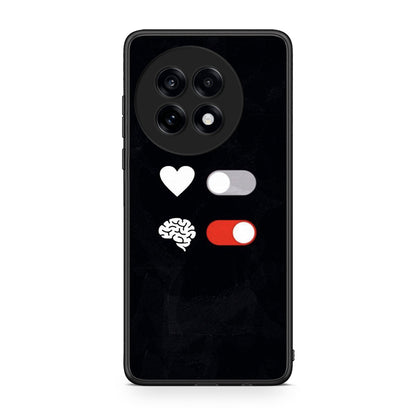 OnePlus 13R Heart Vs Brain Θήκη Αγίου Βαλεντίνου από τη Smartfits με σχέδιο στο πίσω μέρος και μαύρο περίβλημα | Smartphone case with colorful back and black bezels by Smartfits