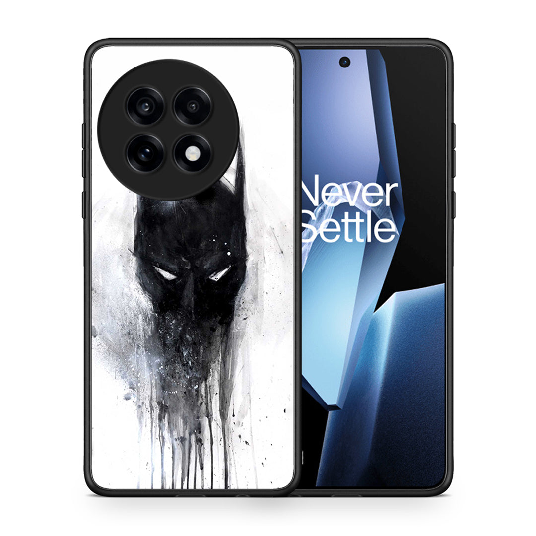 Θήκη OnePlus 13R Paint Bat Hero από τη Smartfits με σχέδιο στο πίσω μέρος και μαύρο περίβλημα | OnePlus 13R Paint Bat Hero case with colorful back and black bezels