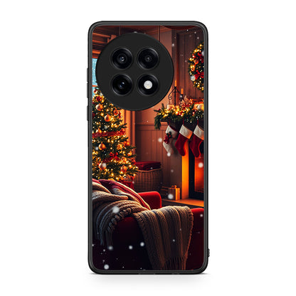 OnePlus 13R Home For Christmas θήκη από τη Smartfits με σχέδιο στο πίσω μέρος και μαύρο περίβλημα | Smartphone case with colorful back and black bezels by Smartfits