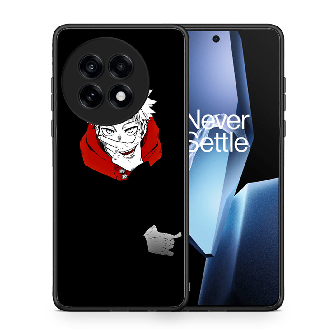 Θήκη OnePlus 13R Itadori Anime από τη Smartfits με σχέδιο στο πίσω μέρος και μαύρο περίβλημα | OnePlus 13R Itadori Anime case with colorful back and black bezels