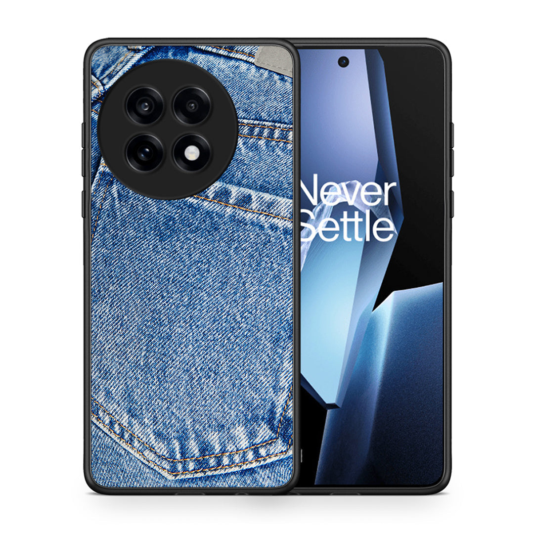 Θήκη OnePlus 13R Jeans Pocket από τη Smartfits με σχέδιο στο πίσω μέρος και μαύρο περίβλημα | OnePlus 13R Jeans Pocket case with colorful back and black bezels