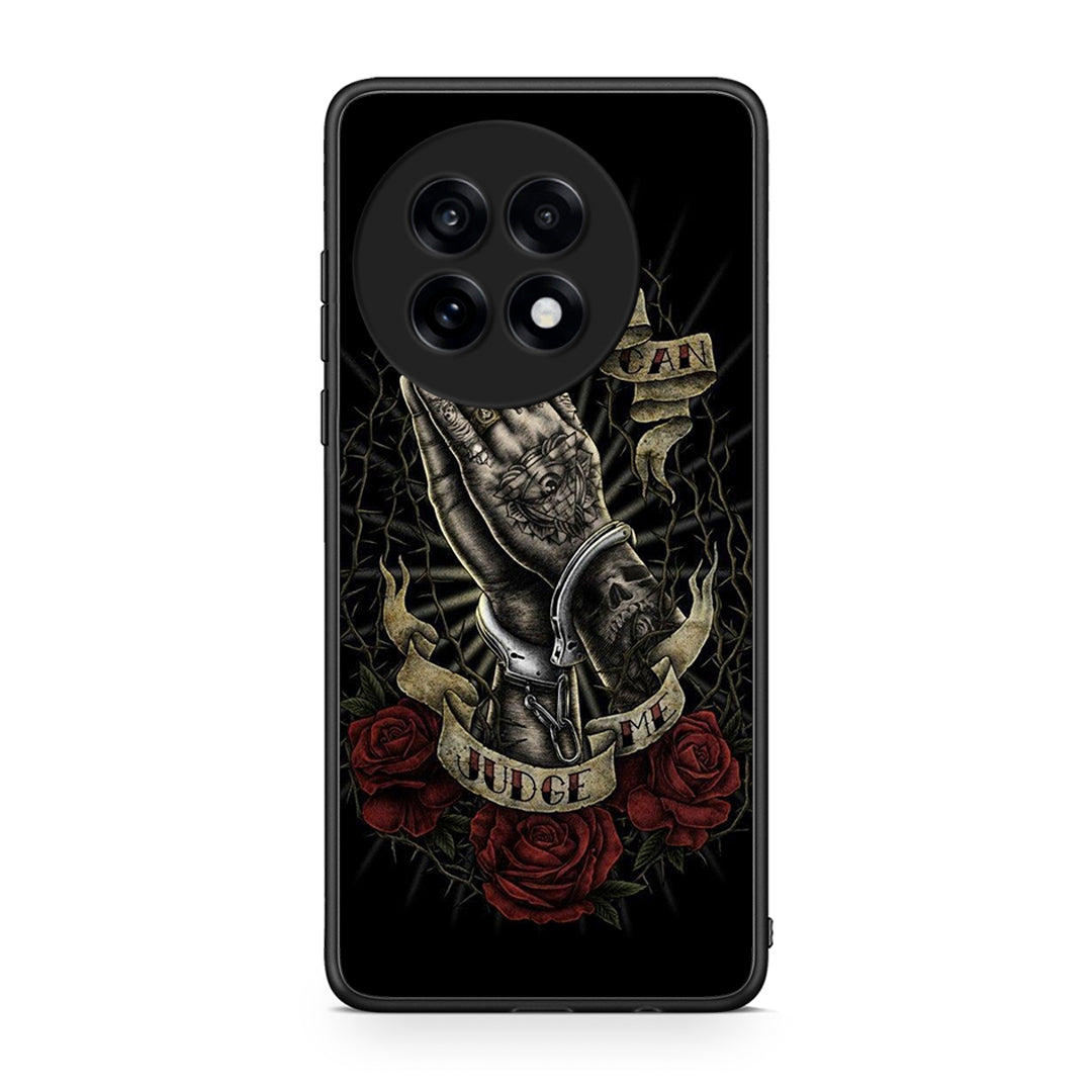 OnePlus 13R Judge By God θήκη από τη Smartfits με σχέδιο στο πίσω μέρος και μαύρο περίβλημα | Smartphone case with colorful back and black bezels by Smartfits