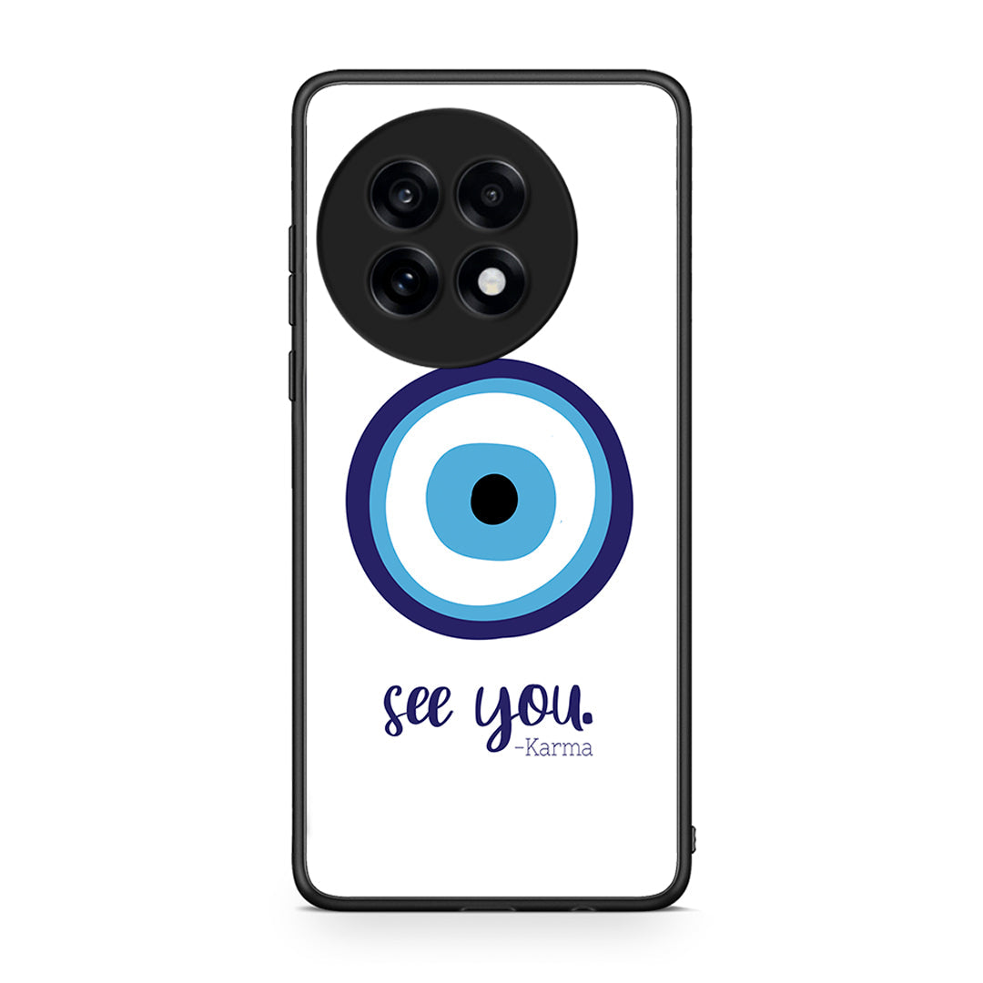 OnePlus 13R Karma Says θήκη από τη Smartfits με σχέδιο στο πίσω μέρος και μαύρο περίβλημα | Smartphone case with colorful back and black bezels by Smartfits
