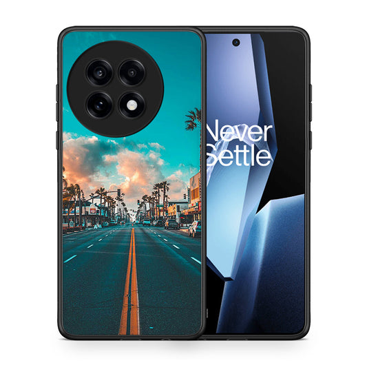 Θήκη OnePlus 13R City Landscape από τη Smartfits με σχέδιο στο πίσω μέρος και μαύρο περίβλημα | OnePlus 13R City Landscape case with colorful back and black bezels