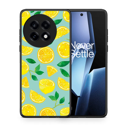 Θήκη OnePlus 13R Lemons από τη Smartfits με σχέδιο στο πίσω μέρος και μαύρο περίβλημα | OnePlus 13R Lemons case with colorful back and black bezels