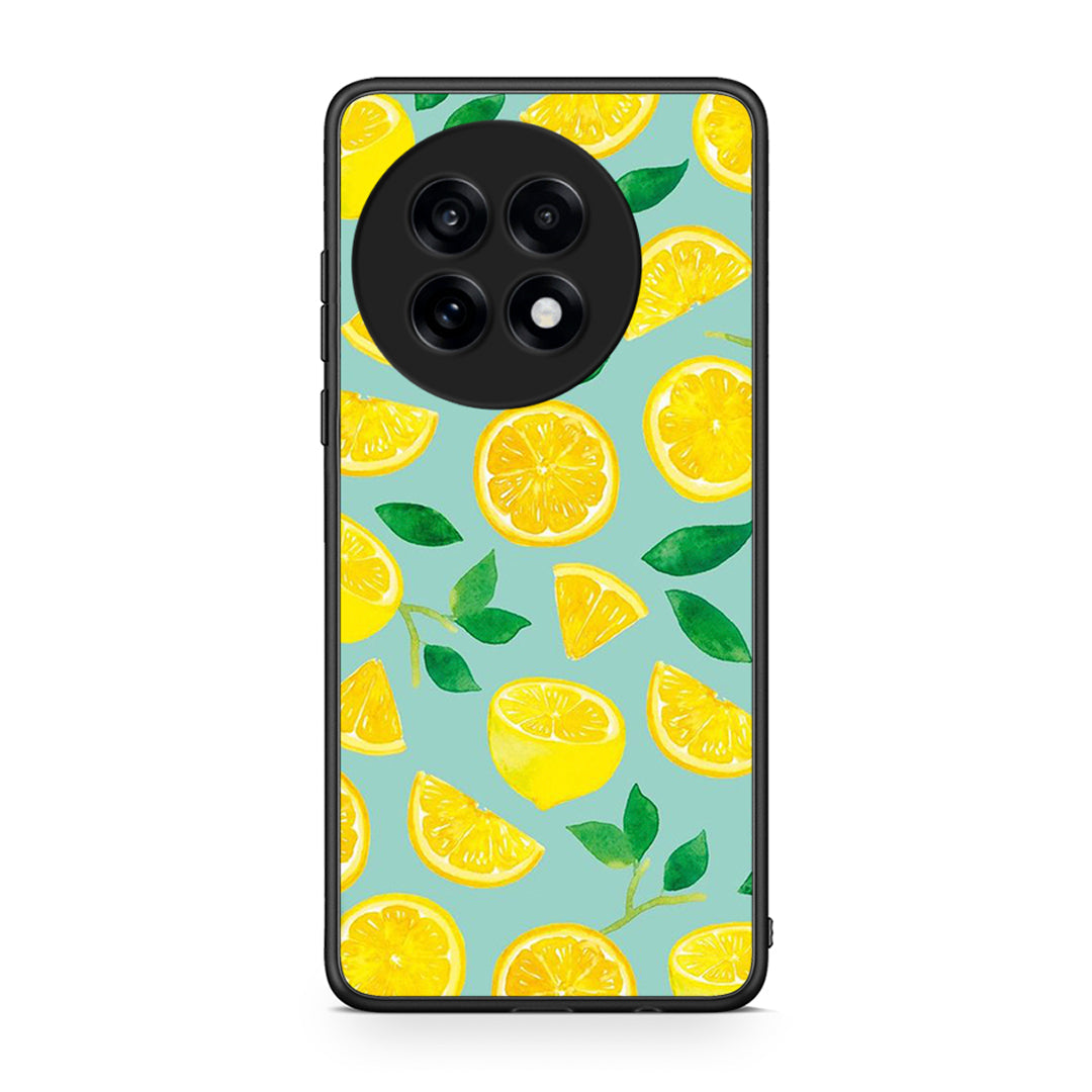 OnePlus 13R Lemons θήκη από τη Smartfits με σχέδιο στο πίσω μέρος και μαύρο περίβλημα | Smartphone case with colorful back and black bezels by Smartfits