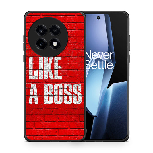 Θήκη OnePlus 13R Like A Boss από τη Smartfits με σχέδιο στο πίσω μέρος και μαύρο περίβλημα | OnePlus 13R Like A Boss case with colorful back and black bezels