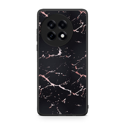 4 - OnePlus 13R Black Rosegold Marble case, cover, bumper