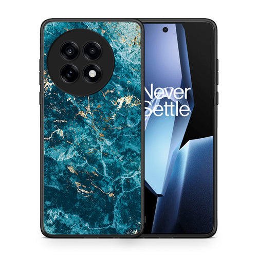 Θήκη OnePlus 13R Marble Blue από τη Smartfits με σχέδιο στο πίσω μέρος και μαύρο περίβλημα | OnePlus 13R Marble Blue case with colorful back and black bezels