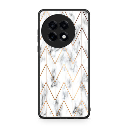 44 - OnePlus 13R Gold Geometric Marble case, cover, bumper