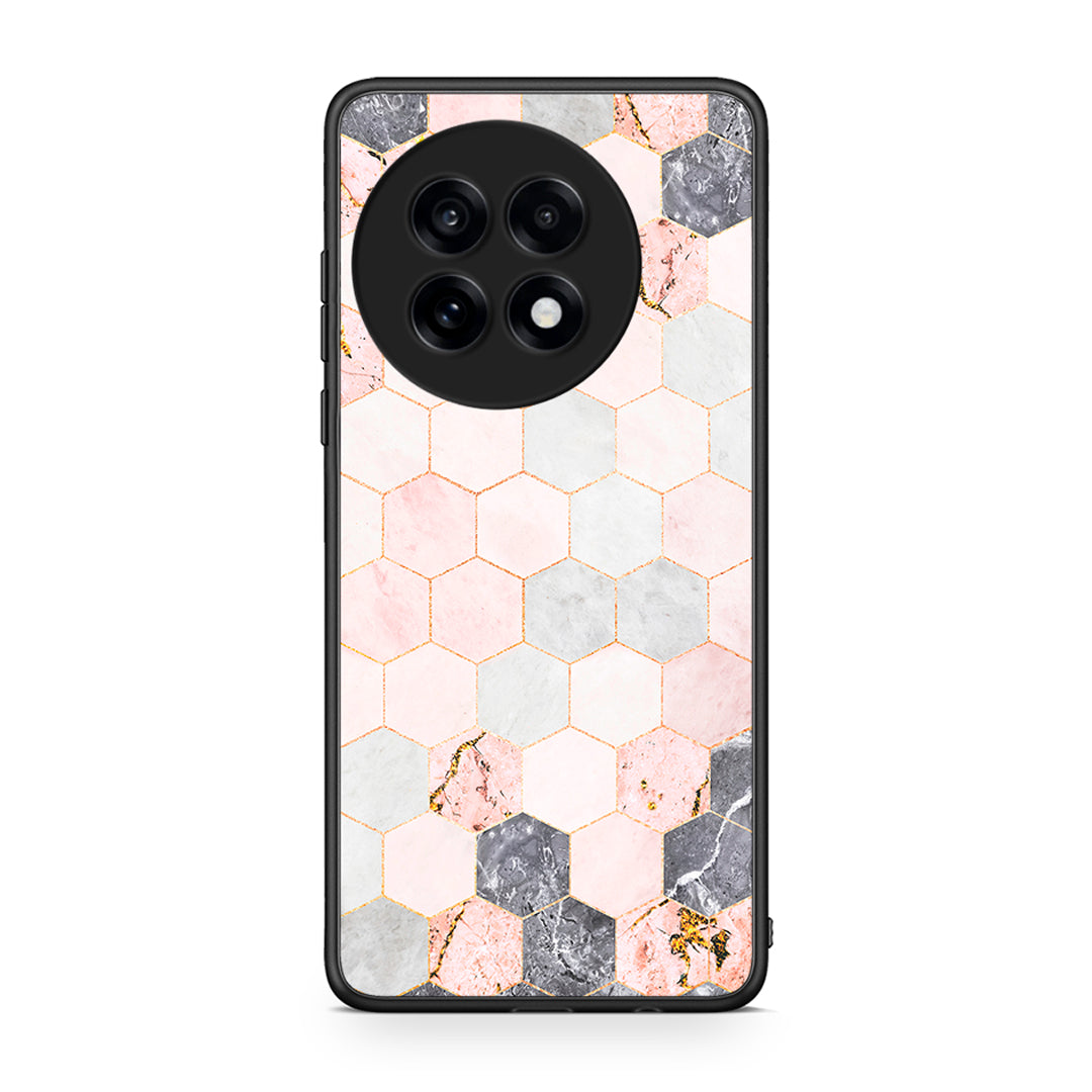 4 - OnePlus 13R Hexagon Pink Marble case, cover, bumper