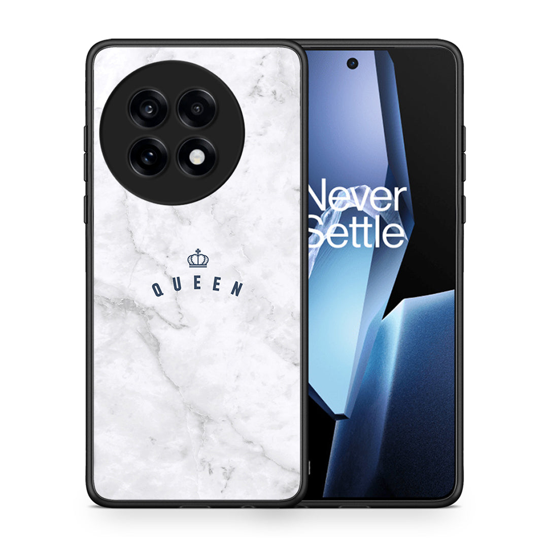 Θήκη OnePlus 13R Queen Marble από τη Smartfits με σχέδιο στο πίσω μέρος και μαύρο περίβλημα | OnePlus 13R Queen Marble case with colorful back and black bezels