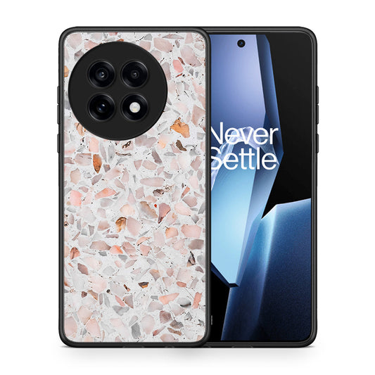 Θήκη OnePlus 13R Marble Terrazzo από τη Smartfits με σχέδιο στο πίσω μέρος και μαύρο περίβλημα | OnePlus 13R Marble Terrazzo case with colorful back and black bezels
