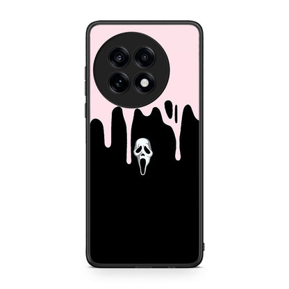 OnePlus 13R Melting Halloween Mask Θήκη από τη Smartfits με σχέδιο στο πίσω μέρος και μαύρο περίβλημα | Smartphone case with colorful back and black bezels by Smartfits