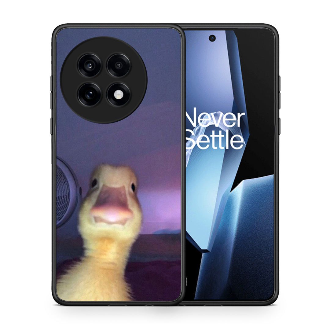 Θήκη OnePlus 13R Meme Duck από τη Smartfits με σχέδιο στο πίσω μέρος και μαύρο περίβλημα | OnePlus 13R Meme Duck case with colorful back and black bezels