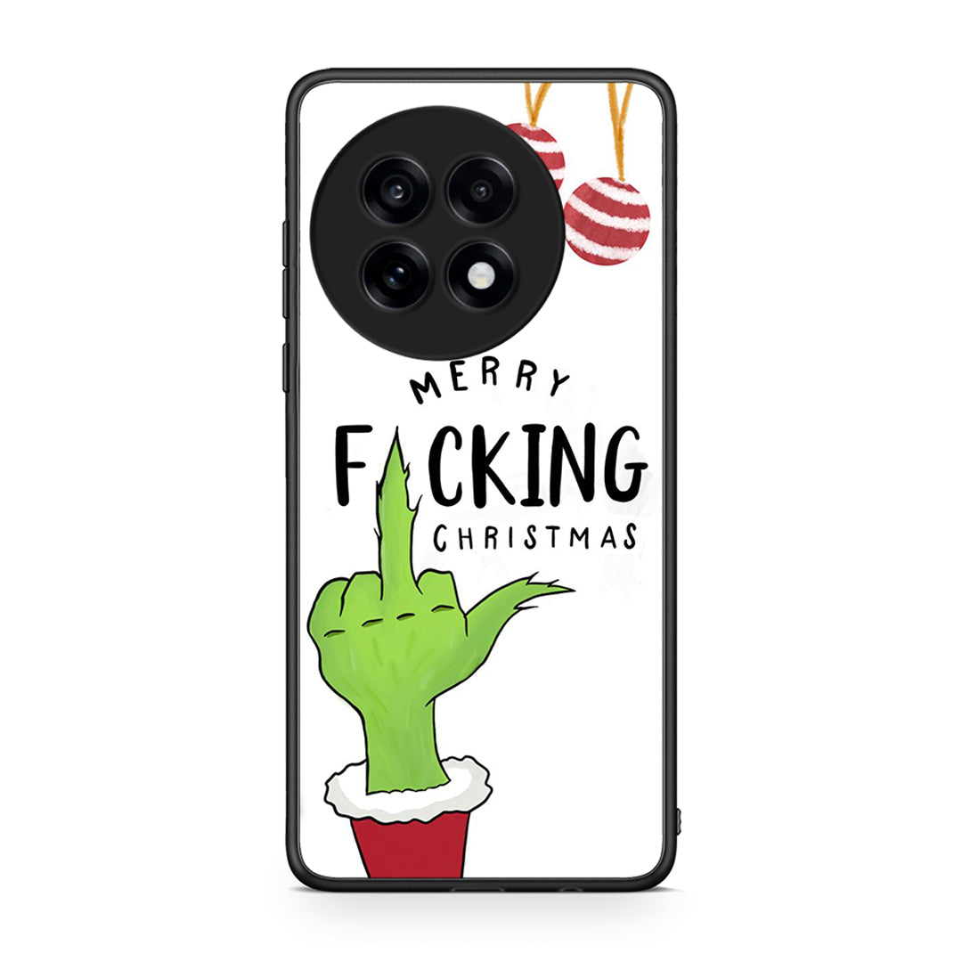 OnePlus 13R Merry F Xmas θήκη από τη Smartfits με σχέδιο στο πίσω μέρος και μαύρο περίβλημα | Smartphone case with colorful back and black bezels by Smartfits