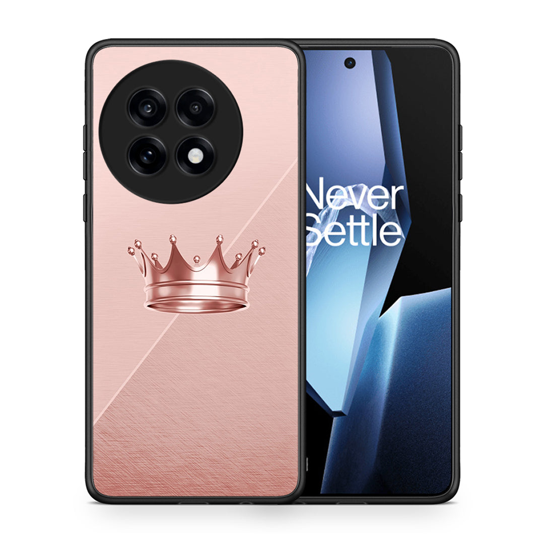 Θήκη OnePlus 13R Crown Minimal από τη Smartfits με σχέδιο στο πίσω μέρος και μαύρο περίβλημα | OnePlus 13R Crown Minimal case with colorful back and black bezels