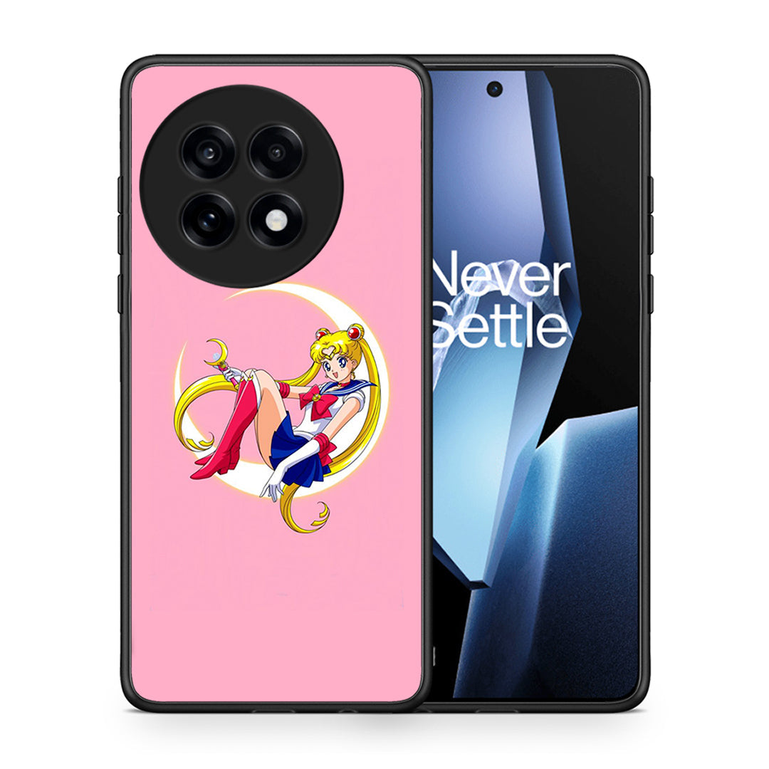 Θήκη OnePlus 13R Moon Girl από τη Smartfits με σχέδιο στο πίσω μέρος και μαύρο περίβλημα | OnePlus 13R Moon Girl case with colorful back and black bezels