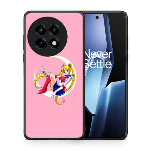 Θήκη OnePlus 13R Moon Girl από τη Smartfits με σχέδιο στο πίσω μέρος και μαύρο περίβλημα | OnePlus 13R Moon Girl case with colorful back and black bezels