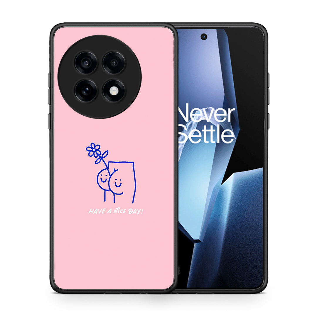 Θήκη OnePlus 13R Nice Day από τη Smartfits με σχέδιο στο πίσω μέρος και μαύρο περίβλημα | OnePlus 13R Nice Day case with colorful back and black bezels