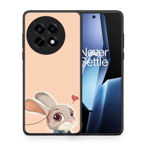 Θήκη OnePlus 13R Nick Wilde And Judy Hopps Love 2 από τη Smartfits με σχέδιο στο πίσω μέρος και μαύρο περίβλημα | OnePlus 13R Nick Wilde And Judy Hopps Love 2 case with colorful back and black bezels