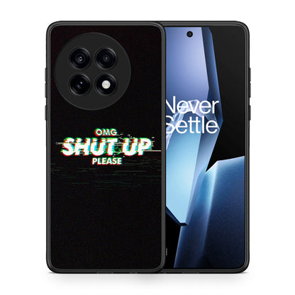 Θήκη OnePlus 13R OMG ShutUp από τη Smartfits με σχέδιο στο πίσω μέρος και μαύρο περίβλημα | OnePlus 13R OMG ShutUp case with colorful back and black bezels