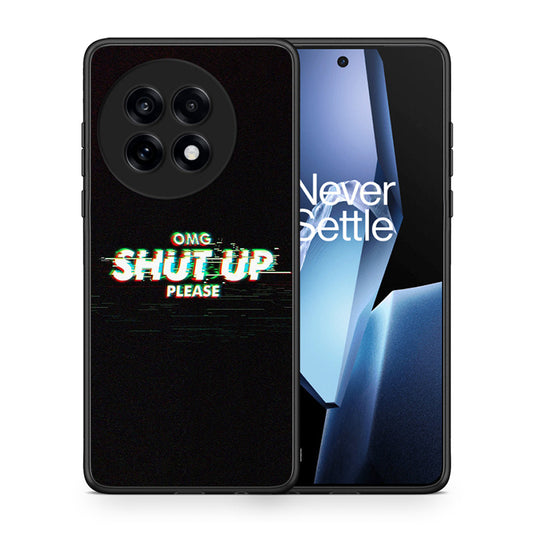 Θήκη OnePlus 13R OMG ShutUp από τη Smartfits με σχέδιο στο πίσω μέρος και μαύρο περίβλημα | OnePlus 13R OMG ShutUp case with colorful back and black bezels