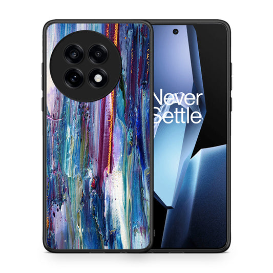Θήκη OnePlus 13R Winter Paint από τη Smartfits με σχέδιο στο πίσω μέρος και μαύρο περίβλημα | OnePlus 13R Winter Paint case with colorful back and black bezels