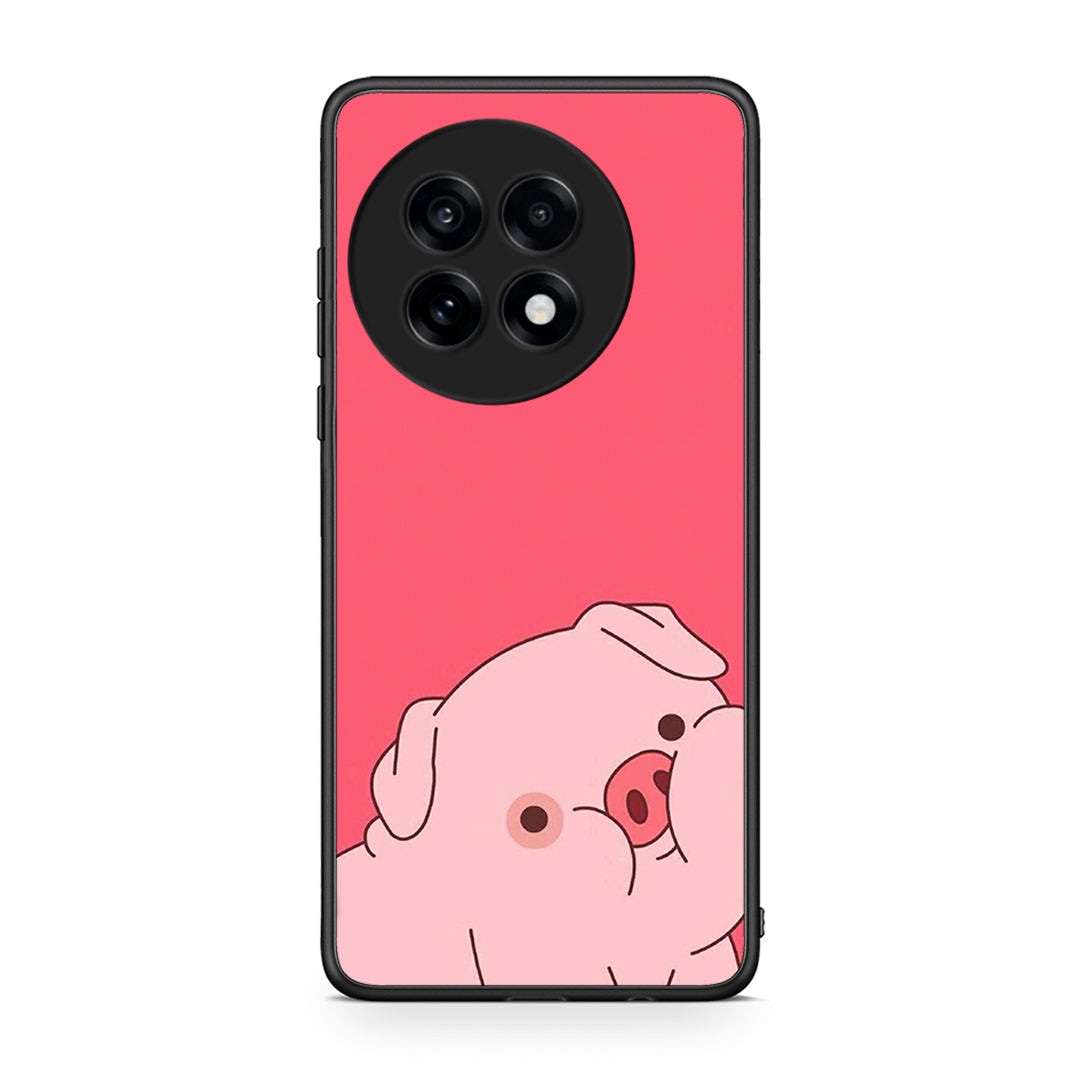 OnePlus 13R Pig Love 1 Θήκη Αγίου Βαλεντίνου από τη Smartfits με σχέδιο στο πίσω μέρος και μαύρο περίβλημα | Smartphone case with colorful back and black bezels by Smartfits