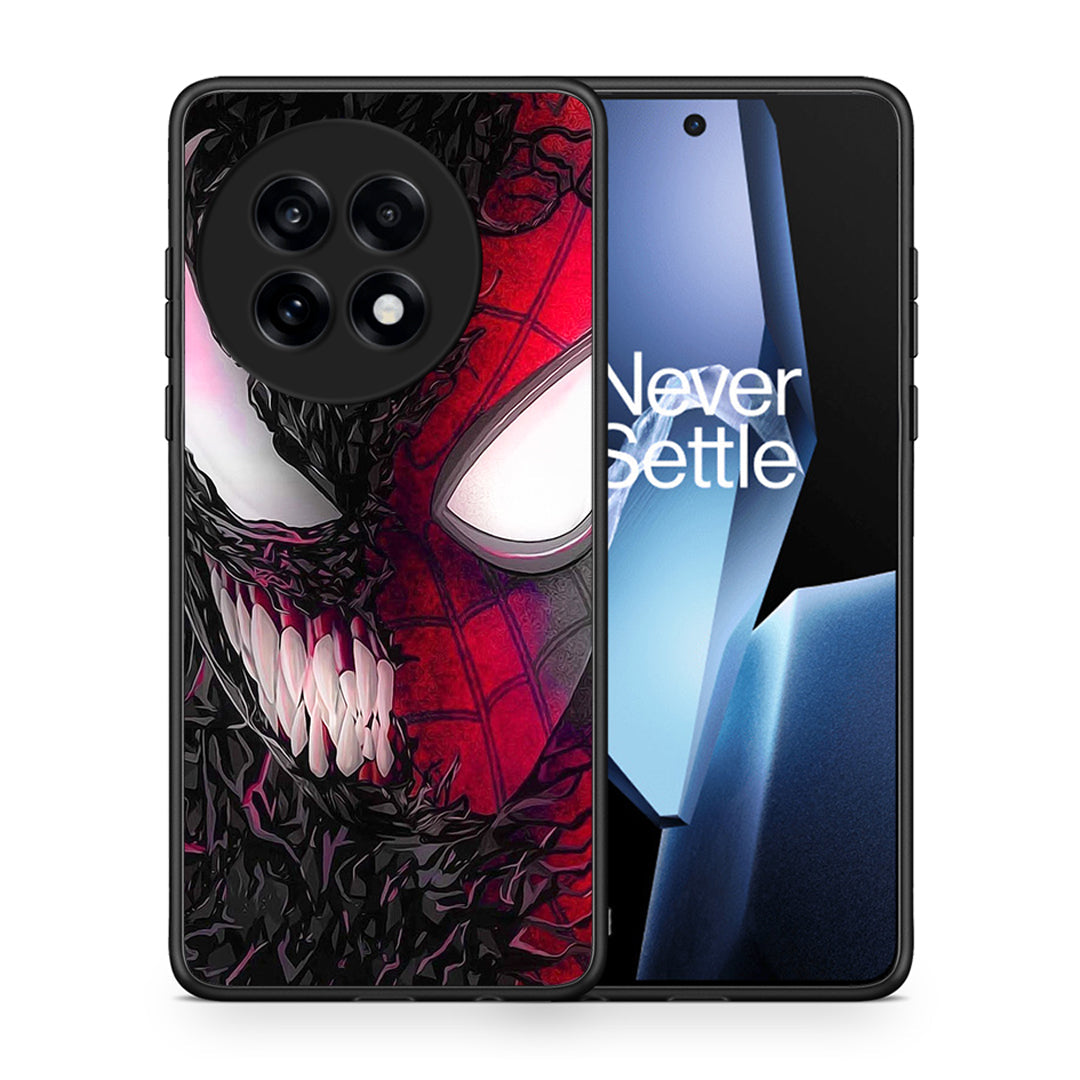 Θήκη OnePlus 13R SpiderVenom PopArt από τη Smartfits με σχέδιο στο πίσω μέρος και μαύρο περίβλημα | OnePlus 13R SpiderVenom PopArt case with colorful back and black bezels