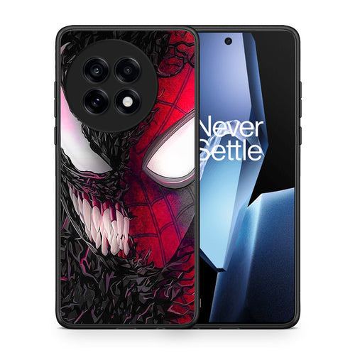 Θήκη OnePlus 13R SpiderVenom PopArt από τη Smartfits με σχέδιο στο πίσω μέρος και μαύρο περίβλημα | OnePlus 13R SpiderVenom PopArt case with colorful back and black bezels