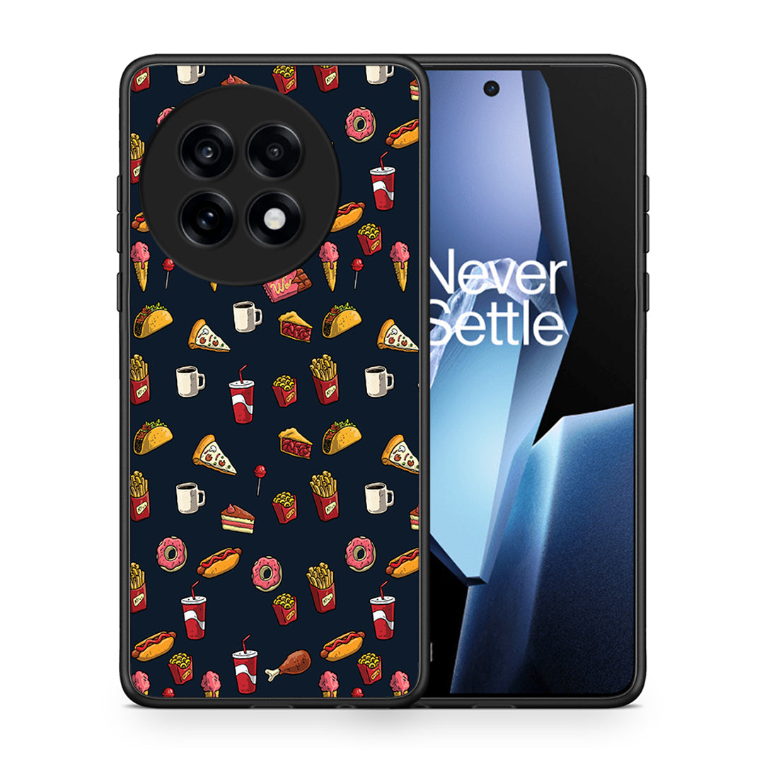 Θήκη OnePlus 13R Hungry Random από τη Smartfits με σχέδιο στο πίσω μέρος και μαύρο περίβλημα | OnePlus 13R Hungry Random case with colorful back and black bezels