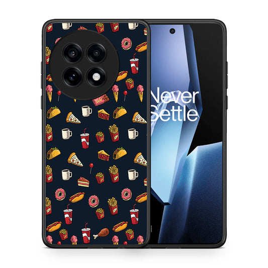 Θήκη OnePlus 13R Hungry Random από τη Smartfits με σχέδιο στο πίσω μέρος και μαύρο περίβλημα | OnePlus 13R Hungry Random case with colorful back and black bezels