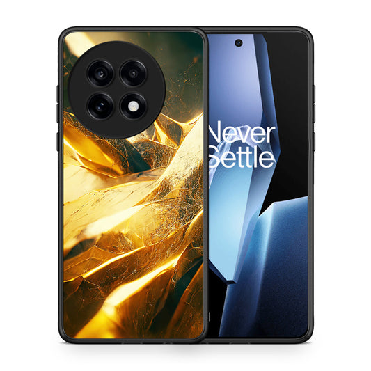 Θήκη OnePlus 13R Real Gold από τη Smartfits με σχέδιο στο πίσω μέρος και μαύρο περίβλημα | OnePlus 13R Real Gold case with colorful back and black bezels
