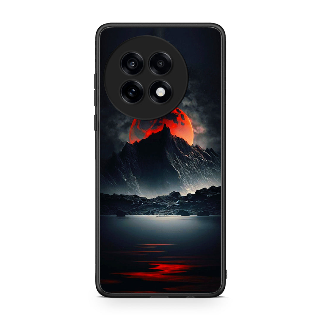 OnePlus 13R Red Full Moon θήκη από τη Smartfits με σχέδιο στο πίσω μέρος και μαύρο περίβλημα | Smartphone case with colorful back and black bezels by Smartfits