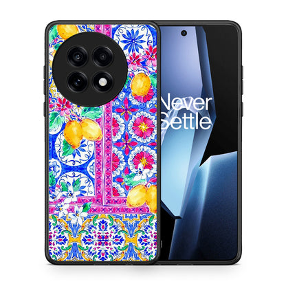 Θήκη OnePlus 13R Retro Spring από τη Smartfits με σχέδιο στο πίσω μέρος και μαύρο περίβλημα | OnePlus 13R Retro Spring case with colorful back and black bezels