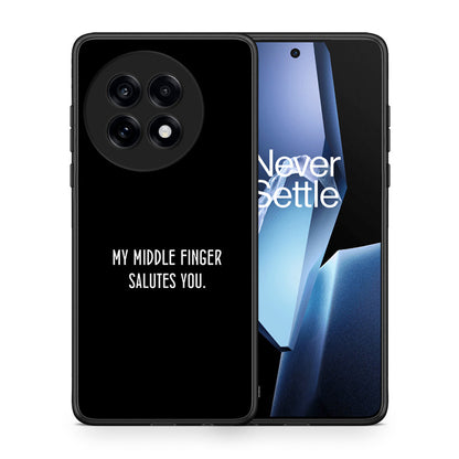 Θήκη OnePlus 13R Salute από τη Smartfits με σχέδιο στο πίσω μέρος και μαύρο περίβλημα | OnePlus 13R Salute case with colorful back and black bezels