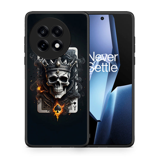 Θήκη OnePlus 13R Skull King Ace από τη Smartfits με σχέδιο στο πίσω μέρος και μαύρο περίβλημα | OnePlus 13R Skull King Ace case with colorful back and black bezels
