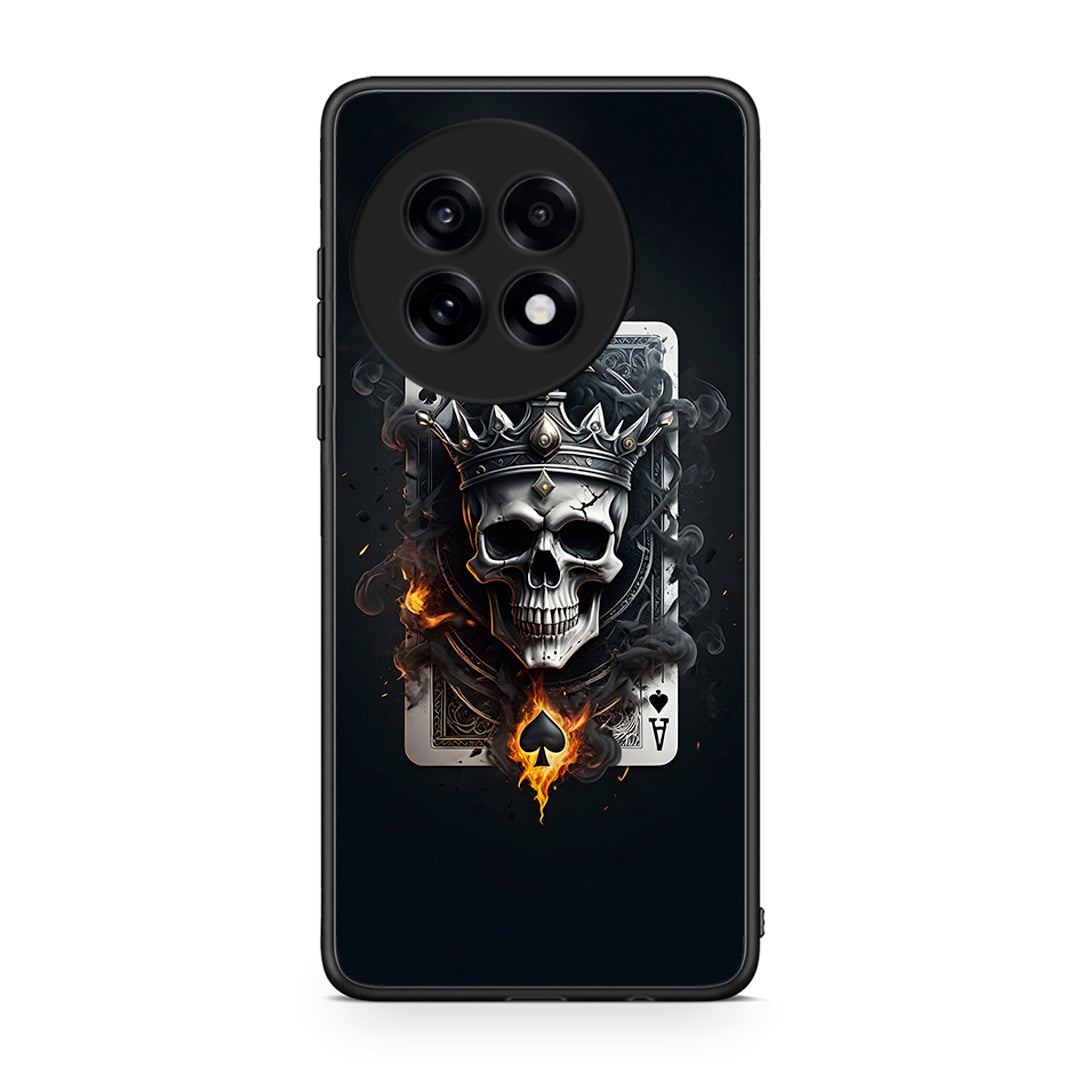 OnePlus 13R Skull King Ace θήκη από τη Smartfits με σχέδιο στο πίσω μέρος και μαύρο περίβλημα | Smartphone case with colorful back and black bezels by Smartfits