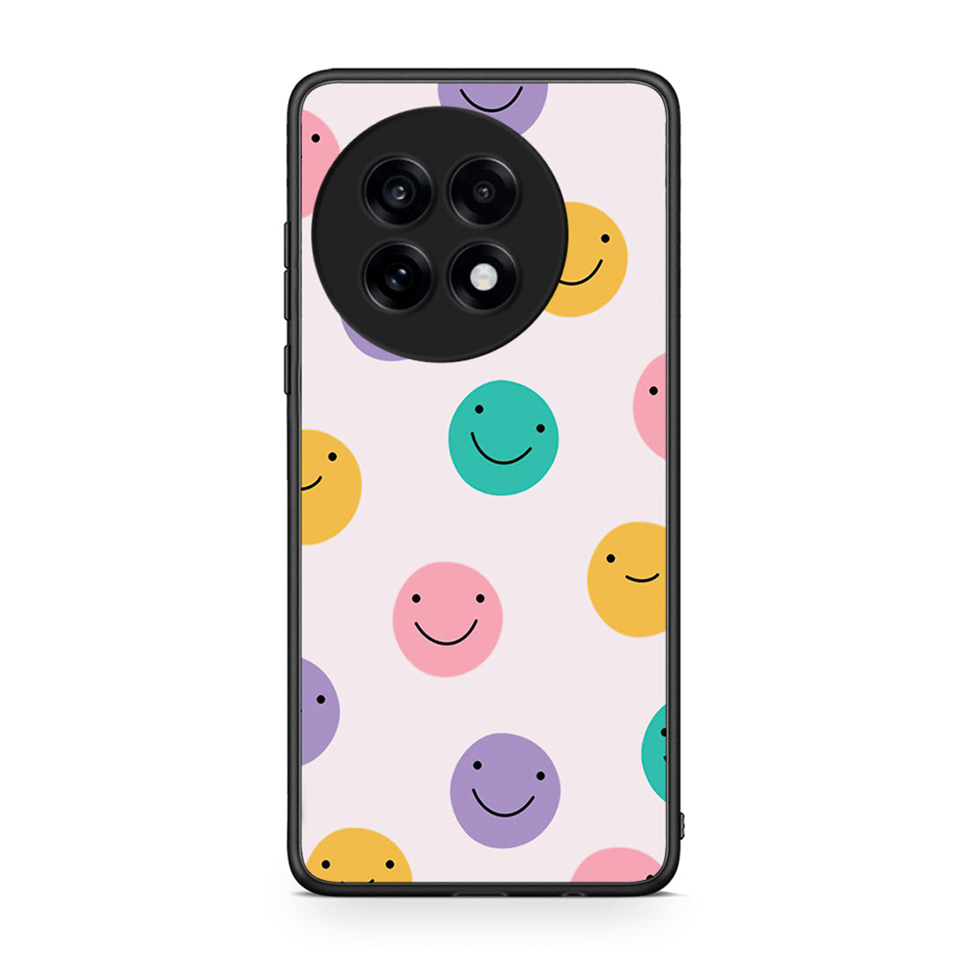 OnePlus 13R Smiley Faces θήκη από τη Smartfits με σχέδιο στο πίσω μέρος και μαύρο περίβλημα | Smartphone case with colorful back and black bezels by Smartfits