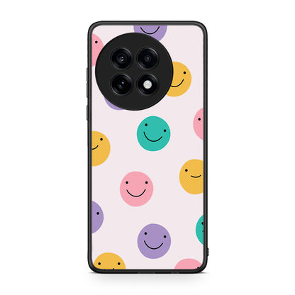 OnePlus 13R Smiley Faces θήκη από τη Smartfits με σχέδιο στο πίσω μέρος και μαύρο περίβλημα | Smartphone case with colorful back and black bezels by Smartfits